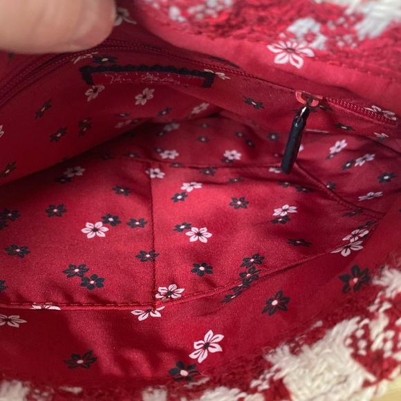 VERA BRADLEY Saddlebag Hipster HOUNDSTOOTH RED TWEED - Picture 6 of 16